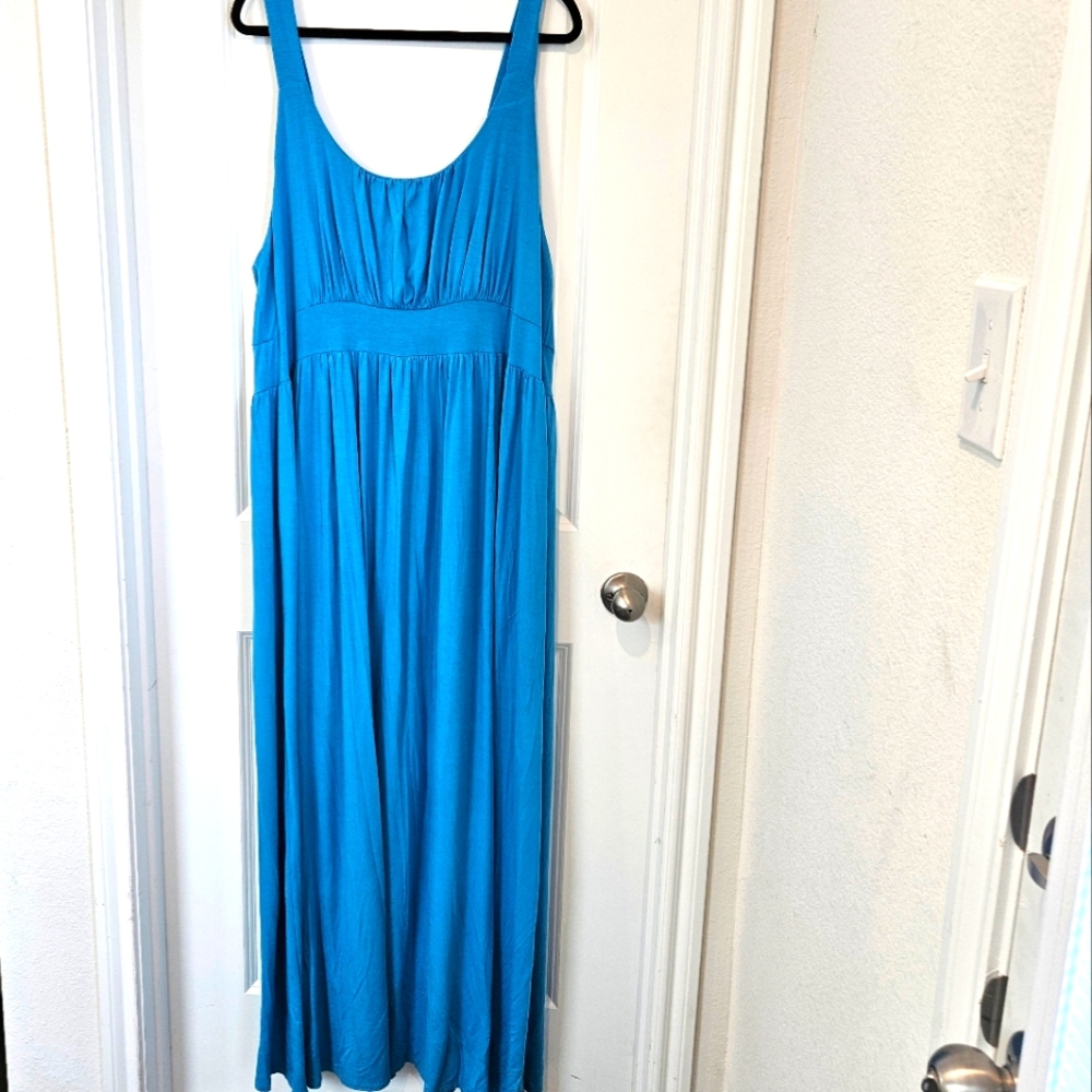 NWT SWAK blue sleeveless rayon knit dress size 3X